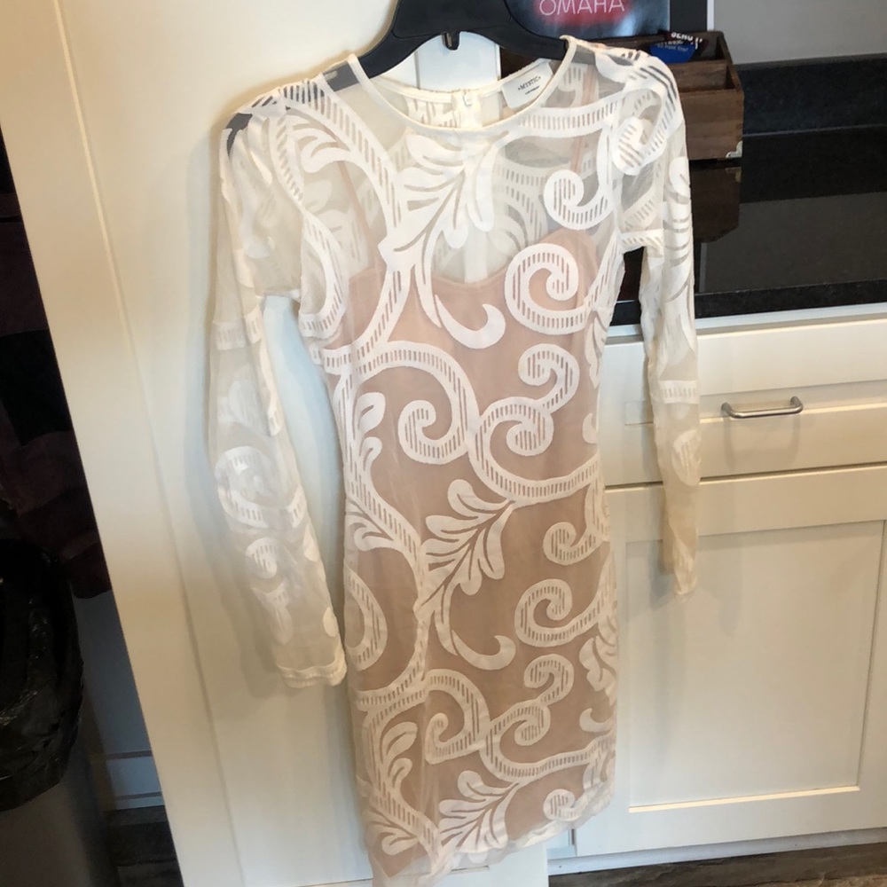 White mesh dress